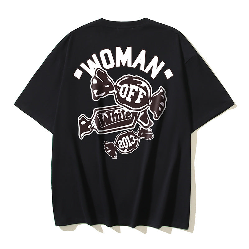 Off‑White Multi‑Sketch Arrow Graphic Oversized Tee Streetwear Unisex
