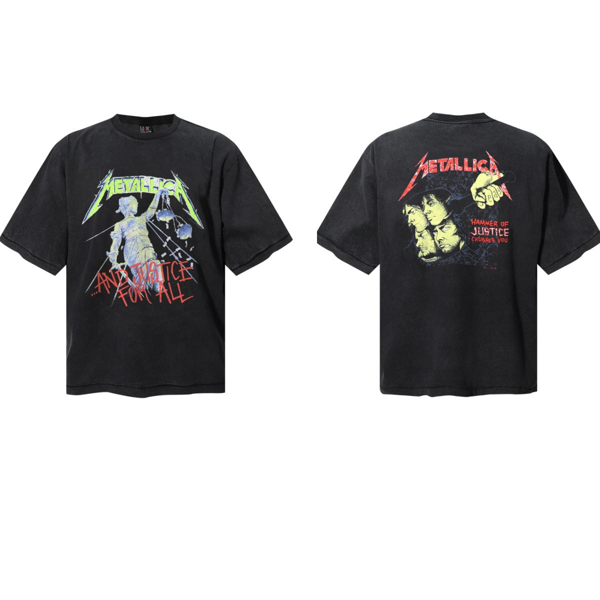 Saint Michael Vintage Washed Graphic Print Loose Streetwear T-Shirt
