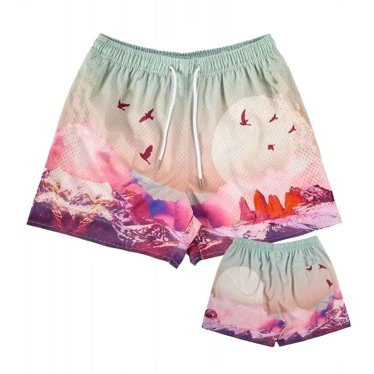 YOUNGLA 141 The Block Party Shorts