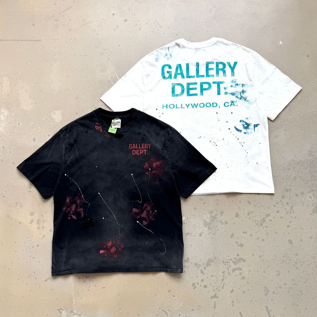 Gallery Dept California Limited Floral Distressed Crew Neck T Shirt