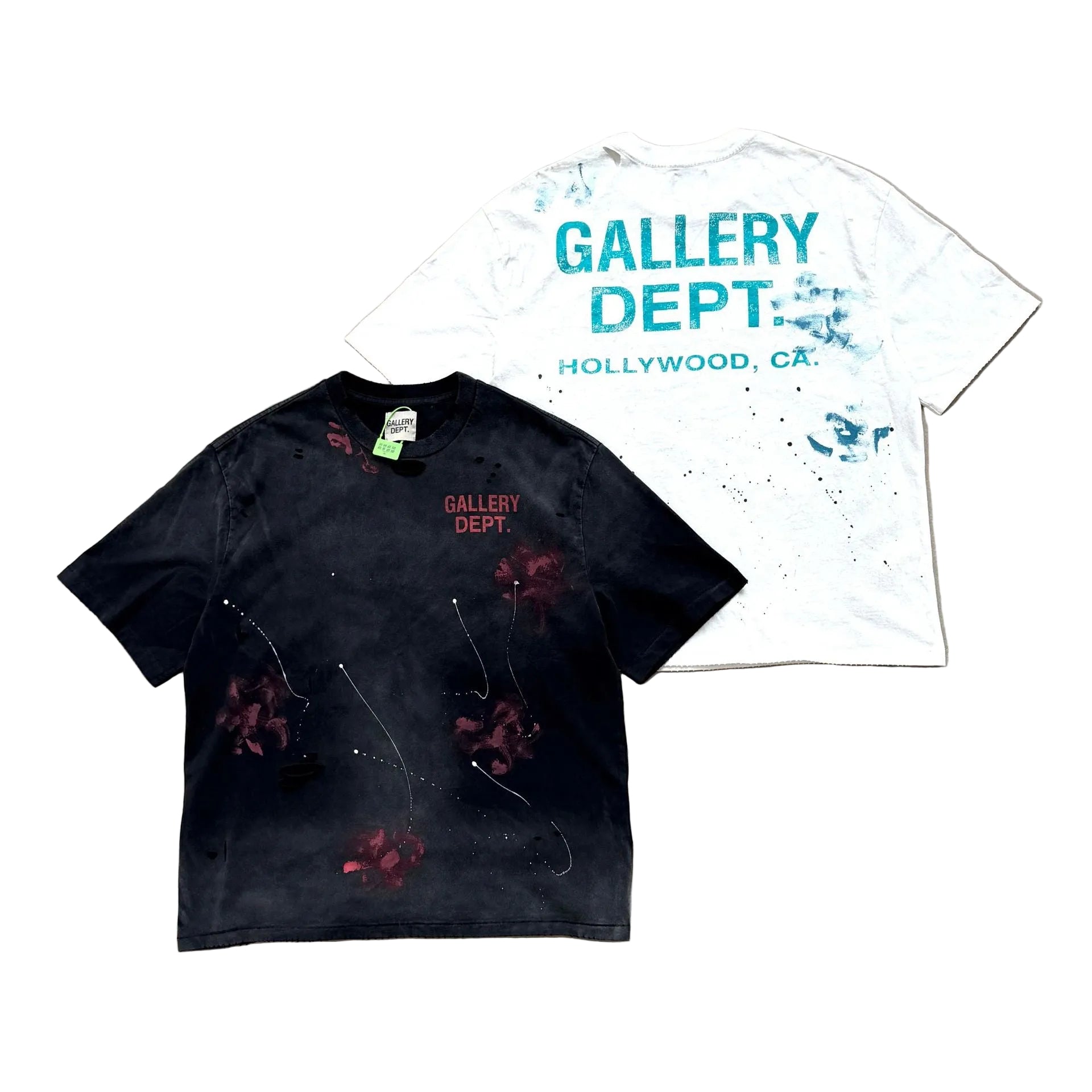 Gallery Dept California Limited Floral Distressed Crew Neck T Shirt