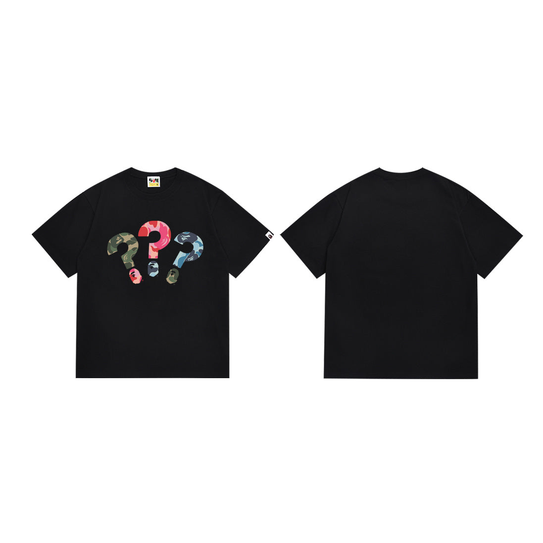 Bape Camo Ape‑Head Graphic Oversized Tee Streetwear Unisex