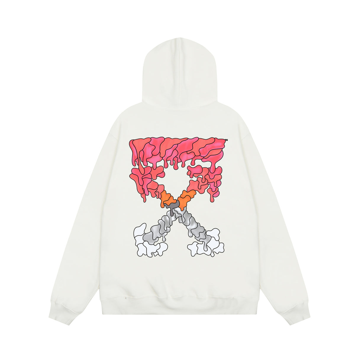 Off‑White Multi‑Arrow Abstract Graphic Oversized Hoodie Streetwear