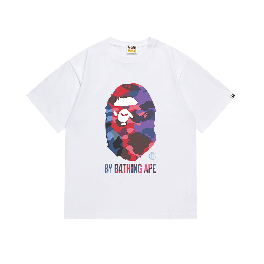BAPE Ape Head Graphic Print Short Sleeve Tee Streetwear Unisex