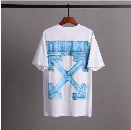 Off-White Arrow Graphic Print Short Sleeve Tee Streetwear Unisex