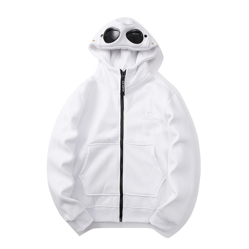 C.P. Company Goggle Zip Hoodie Lens Detail Sweatshirt