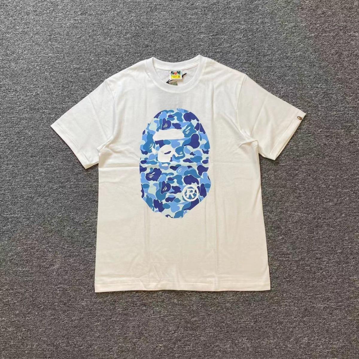 Bape Camo Ape Head Print Graphic Short Sleeve Tee Streetwear Unisex