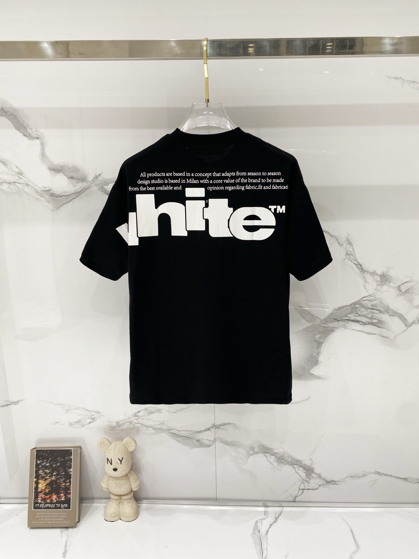 Off-White Large Letter Graphic Crew Neck Short Sleeve T Shirt