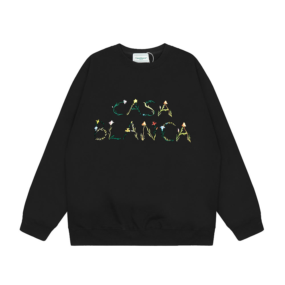 Casablanca Graphic Print Crew Neck French Terry Sweatshirt Unisex