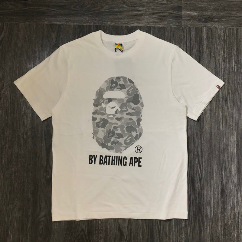 Bape Ape Head Shark Multi‑Print Oversized Tee Streetwear Unisex