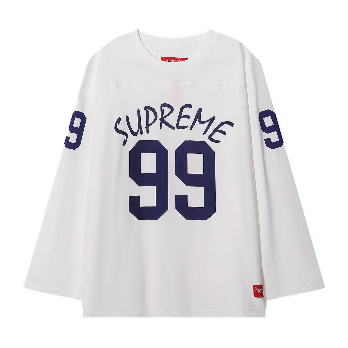 Supreme Multi‑Style Number Print Oversized Long Sleeve Tee Streetwear