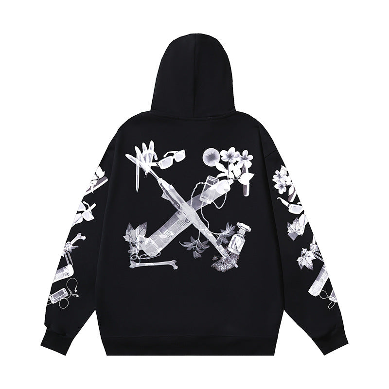OFF-WHITE Caravaggio Angel Hoodie Heavyweight Streetwear Unisex