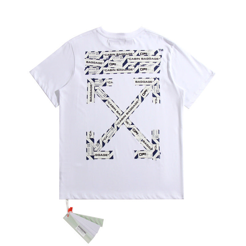 Off-White Arrow Graphic Print Short Sleeve Tee Streetwear Unisex