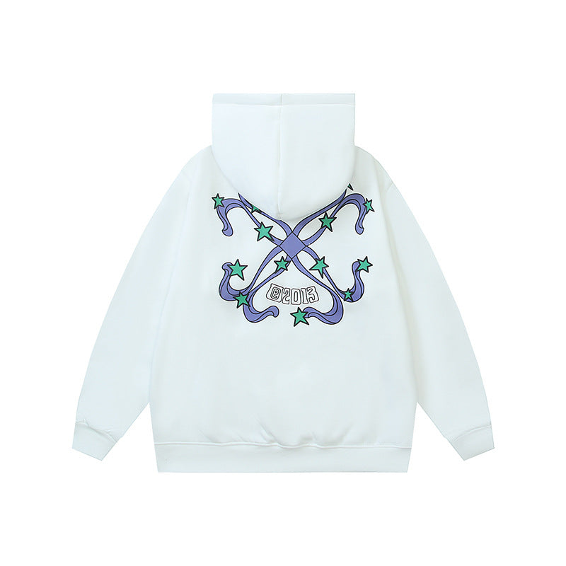 Off-White Arrow Graphic Print Hoodie Streetwear Unisex