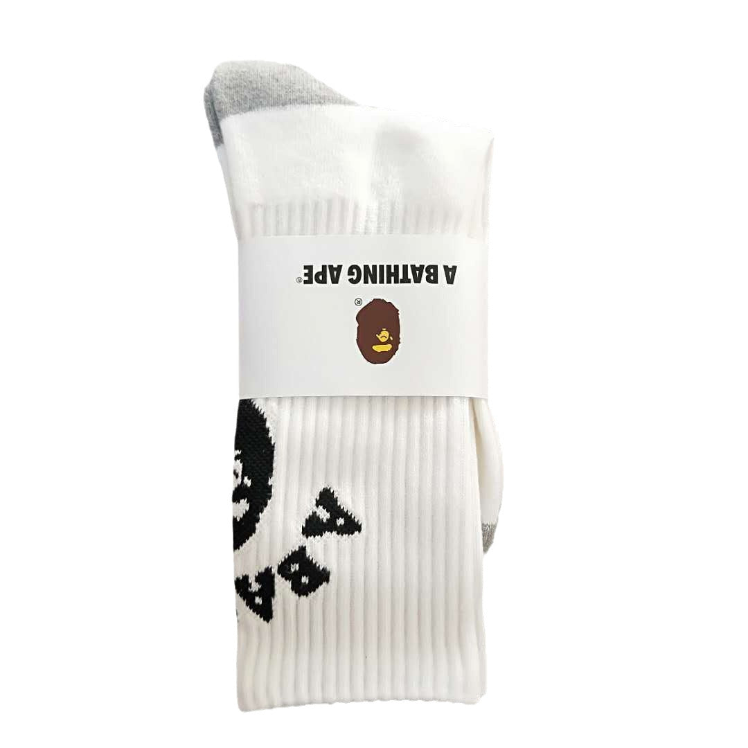 BAPE Ape Head Crew Socks Multi Graphic Prints