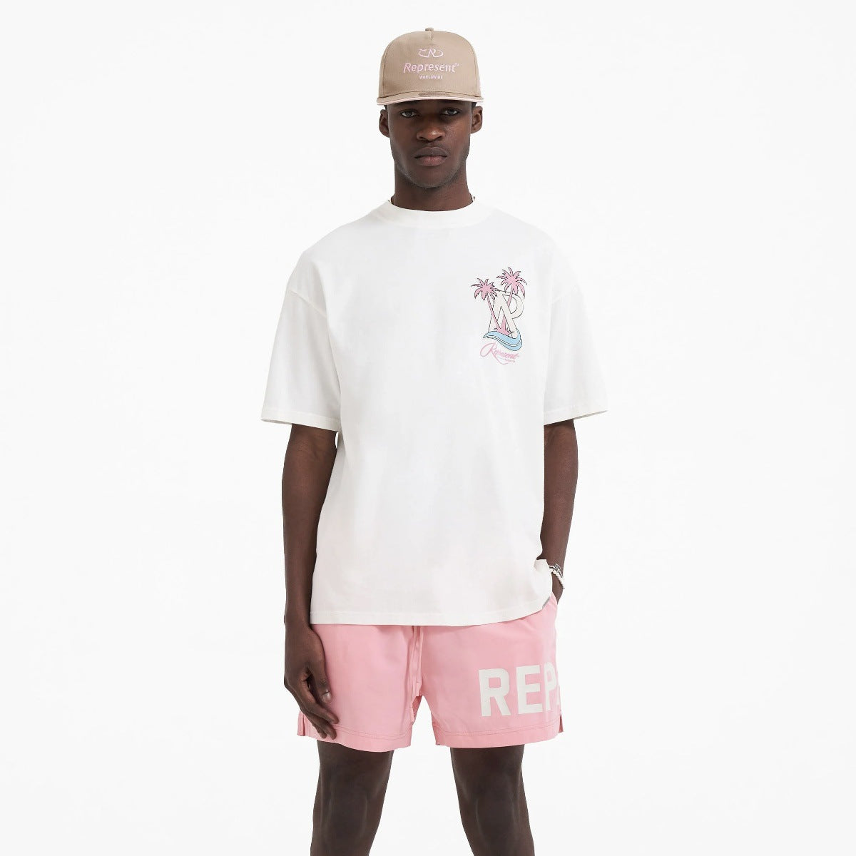 Represent Vintage Washed Graphic Short Sleeve Tee Streetwear Unisex