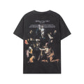 Off-White Color Figure Graphic Crew Neck Short Sleeve T Shirt
