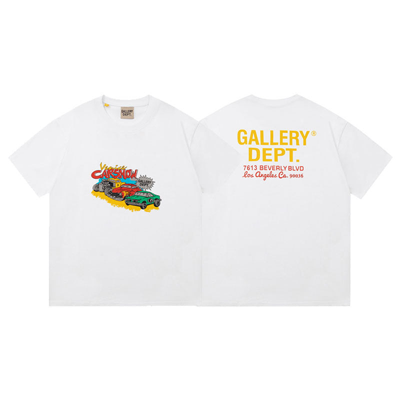 Gallery Dept Vintage Washed Graphic Short Sleeve Tee Streetwear Unisex