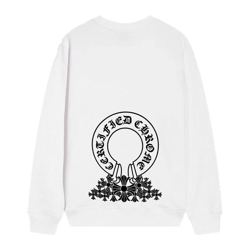Chrome Hearts Cross Horseshoe Crewneck Sweatshirt Vintage Street Top
