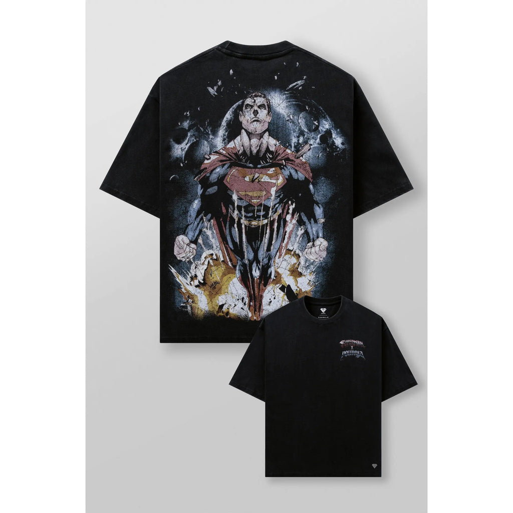 YOUNGLA 4044 Superman Graphic Tees