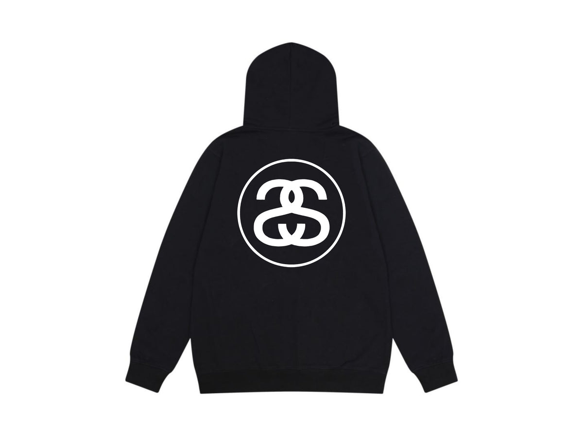 Stussy Zip Up Hoodie Multi Graphic Letter Print Streetwear Jacket