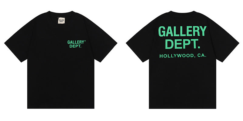 Gallery Dept Tie Dye Washed Graffiti Print Crew Neck T‑Shirt Unisex