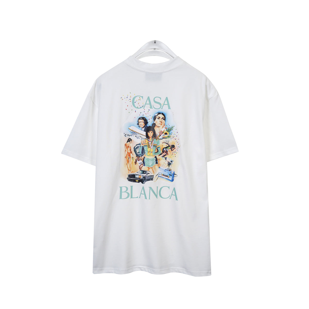 Casablanca Art Print Loose Unisex Short Sleeve Graphic T-Shirt
