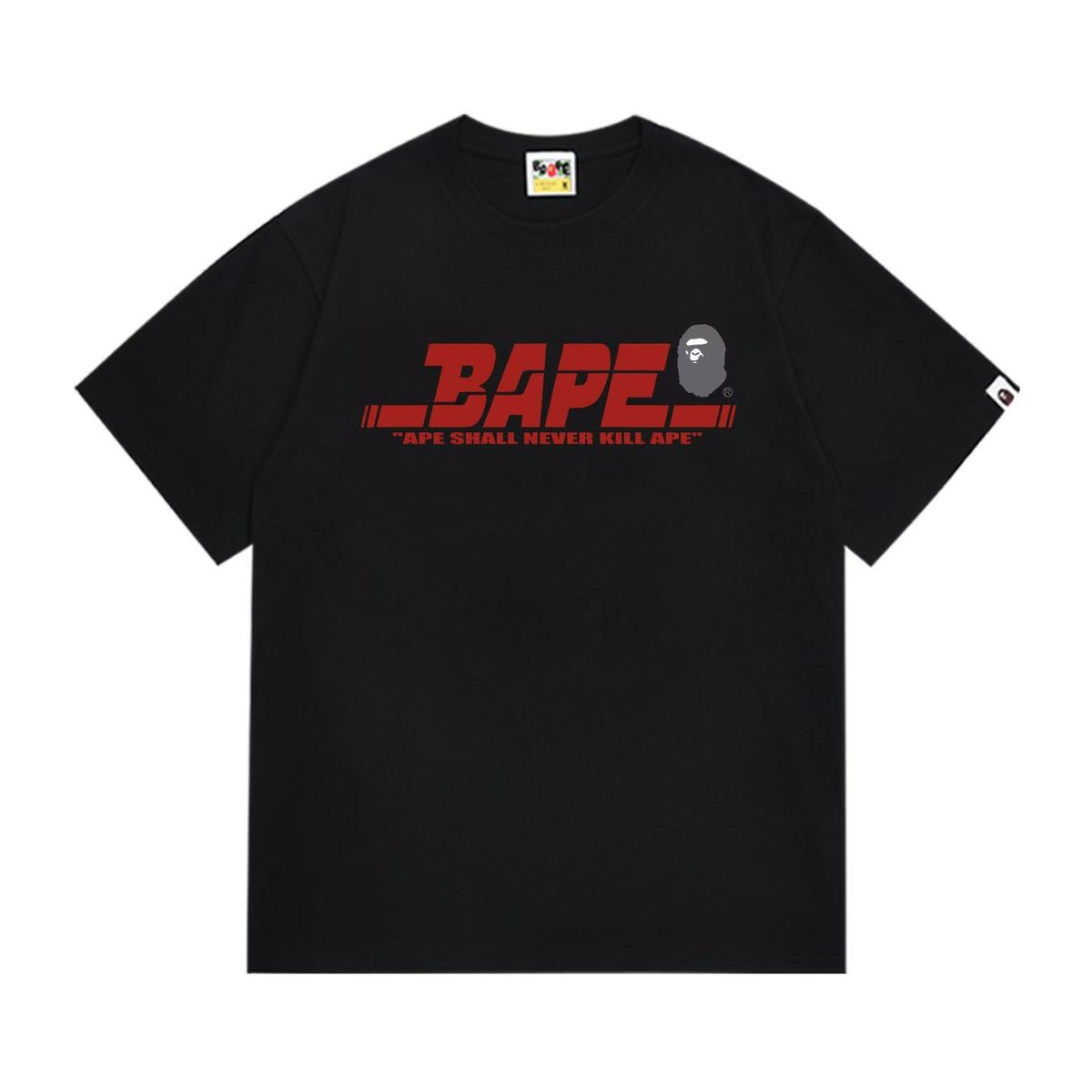 BAPE Ape Head Graphic Print Loose Unisex Streetwear T-Shirt