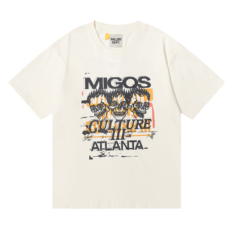 Gallery Dept Classic Logo Slogan Crew Neck Short Sleeve T‑Shirt Unisex