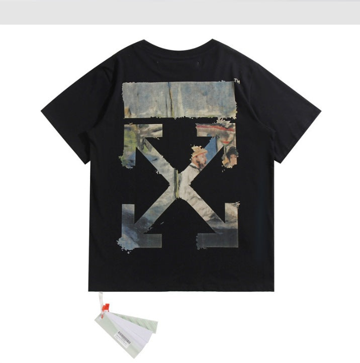 Off-White Arrow Graphic Print Short Sleeve Tee Streetwear Unisex