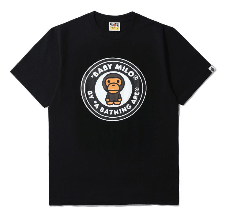 Bape Baby Milo Multi‑Print Graphic Oversized Tee Streetwear Unisex