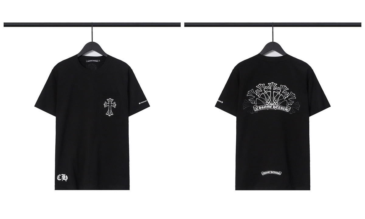 Chrome Hearts Cross Letter Graphic Short Sleeve Tee Streetwear Unisex