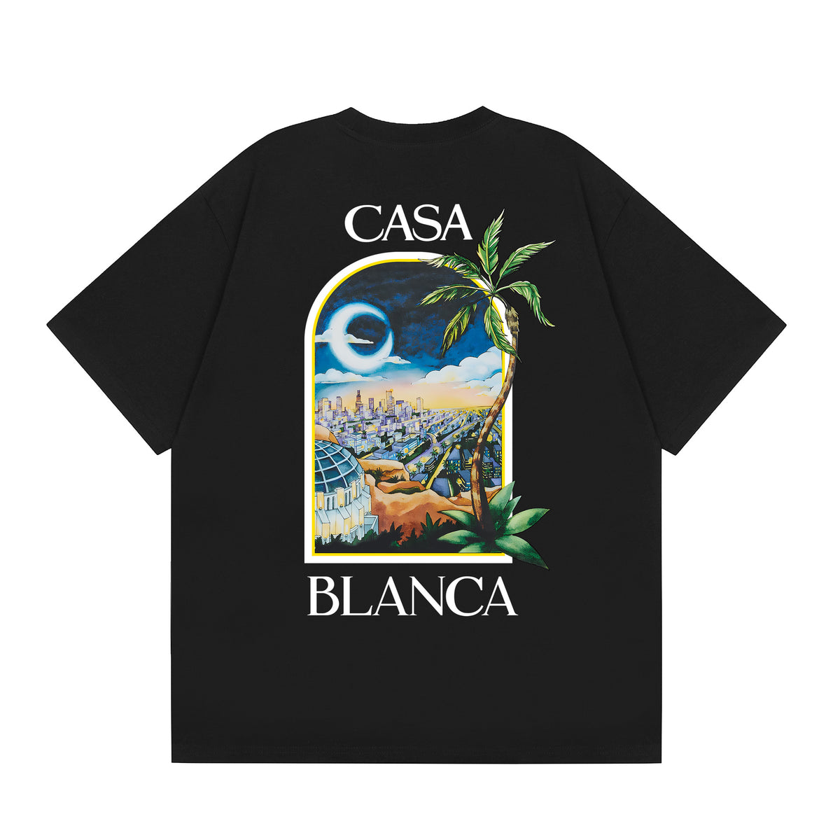 Casablanca Multi‑Artwork Vintage Graphic Oversized Tee Streetwear