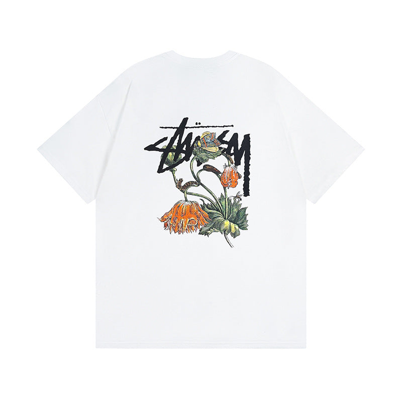 Stussy Dice 8 Ball Logo Print Oversized Tee Multi‑Style