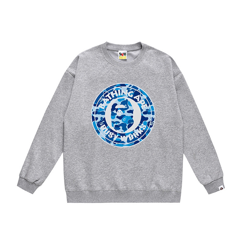 BAPE Ape Head Crewneck Sweatshirt Multi Print Streetwear Pullover