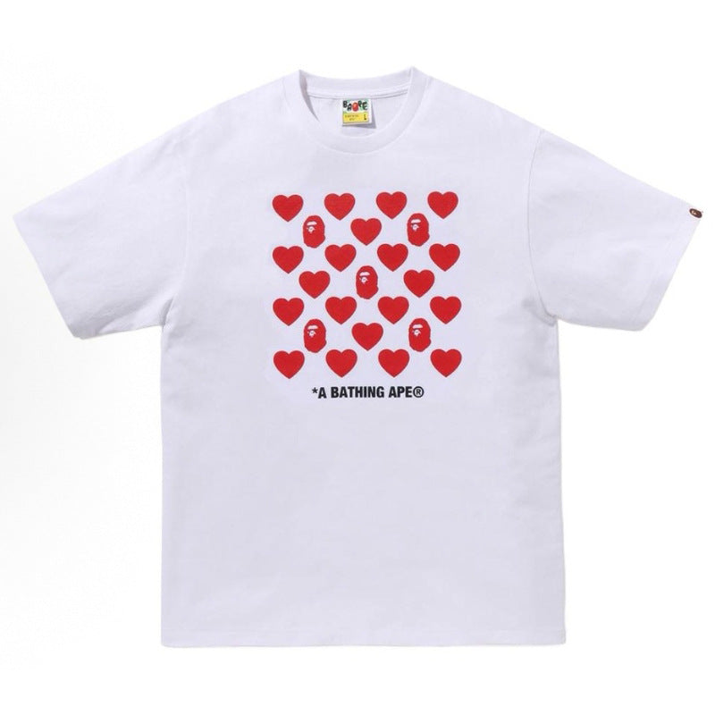 Bape Multi‑Graphic Ape Head Oversized Tee Streetwear Unisex