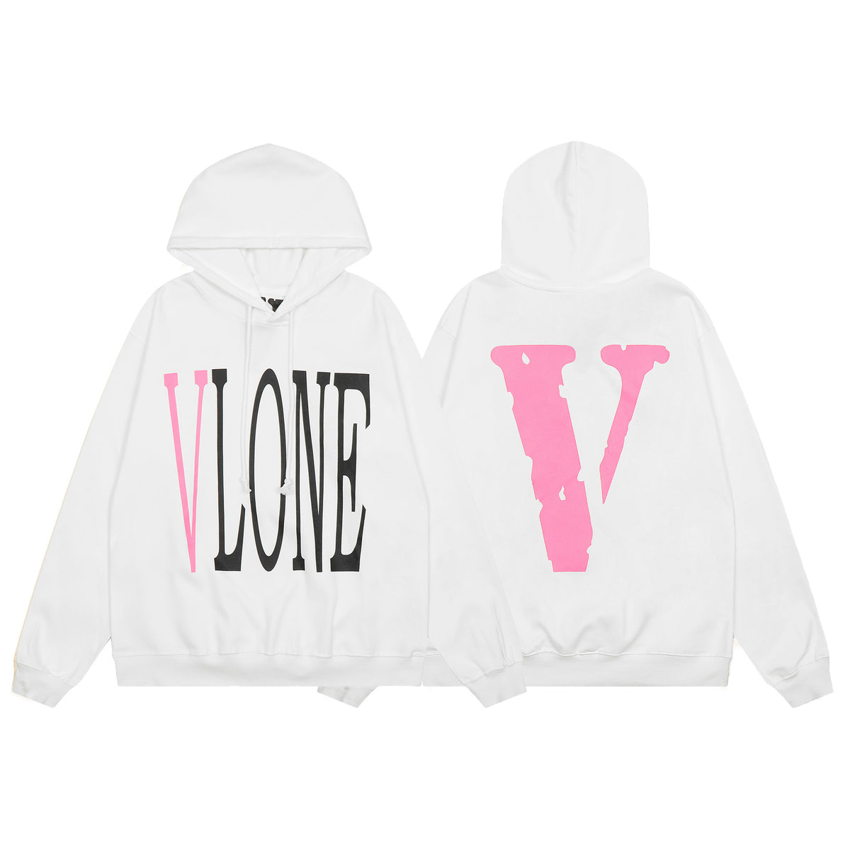 Vlone Friends Big V Logo American Style Unisex Hoodie