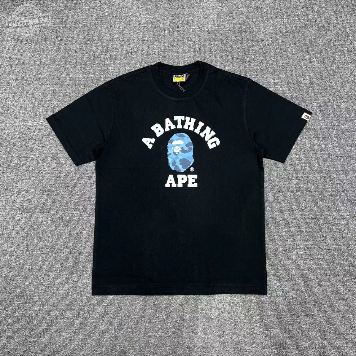 Bape Shark Camo Zip Graphic Oversized Tee Streetwear Unisex
