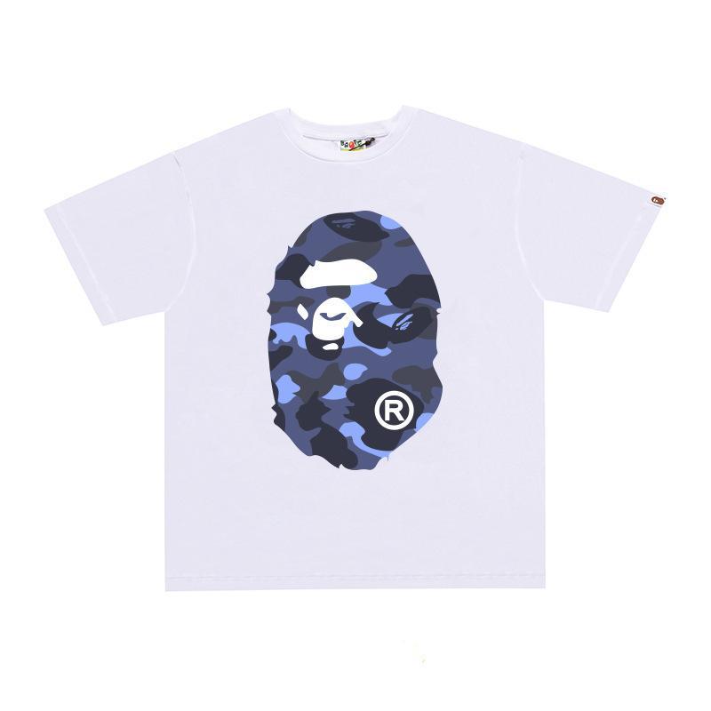 BAPE Ape Head Print Loose Unisex Streetwear T-Shirt