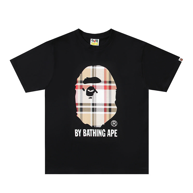 BAPE Ape Head Graphic Print Short Sleeve Tee Streetwear Unisex