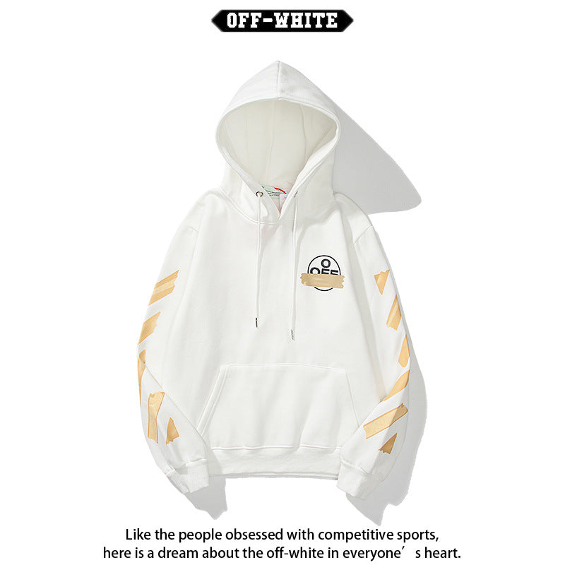 Off-White Arrow Graphic Print Hoodie Streetwear Unisex