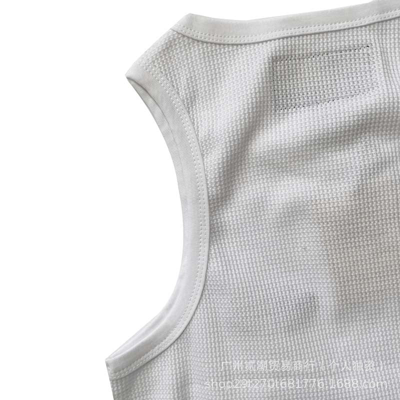 Corteiz Style Y2K Ribbed Tank Top Sleeveless Streetwear Basic Vest