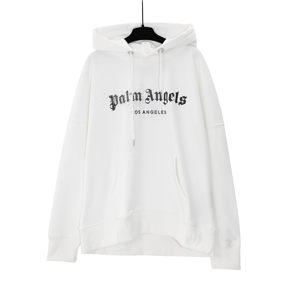 Palm Angels Logo Print Casual Unisex Pullover Hoodie