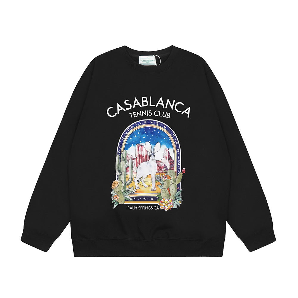 Casablanca Crewneck Sweatshirt Multi Graphic Tennis Club Pullover