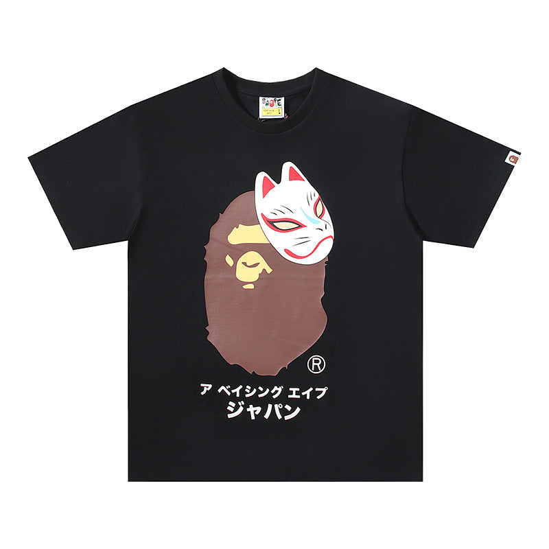 BAPE Ape Head Graphic Print Short Sleeve Tee Streetwear Unisex