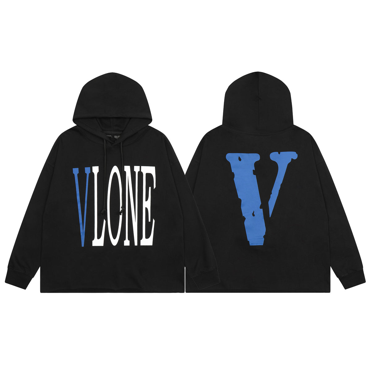 Vlone Friends Big V Logo American Style Unisex Hoodie