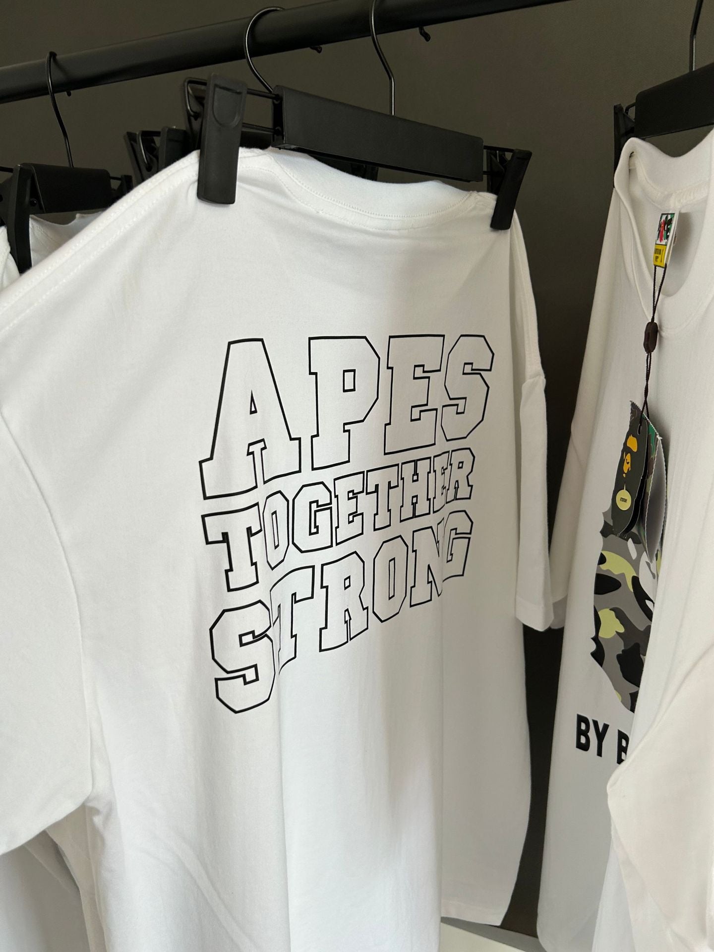 BAPE Shark Ape Head Camo Print Crew Neck Short Sleeve T‑Shirt Unisex