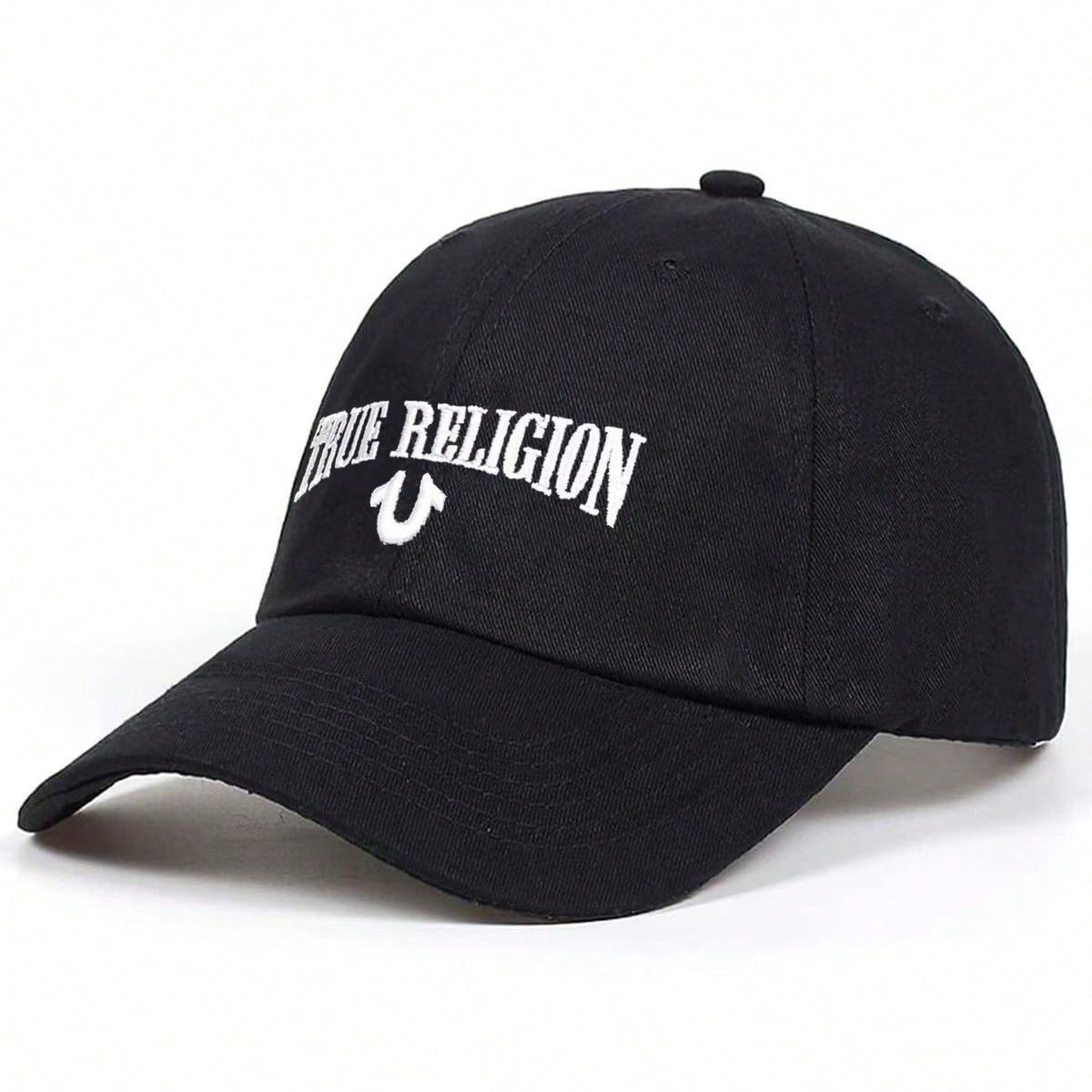 True Religion Embroidered Soft Top Baseball Cap Unisex Outdoor Casual Dad Hat