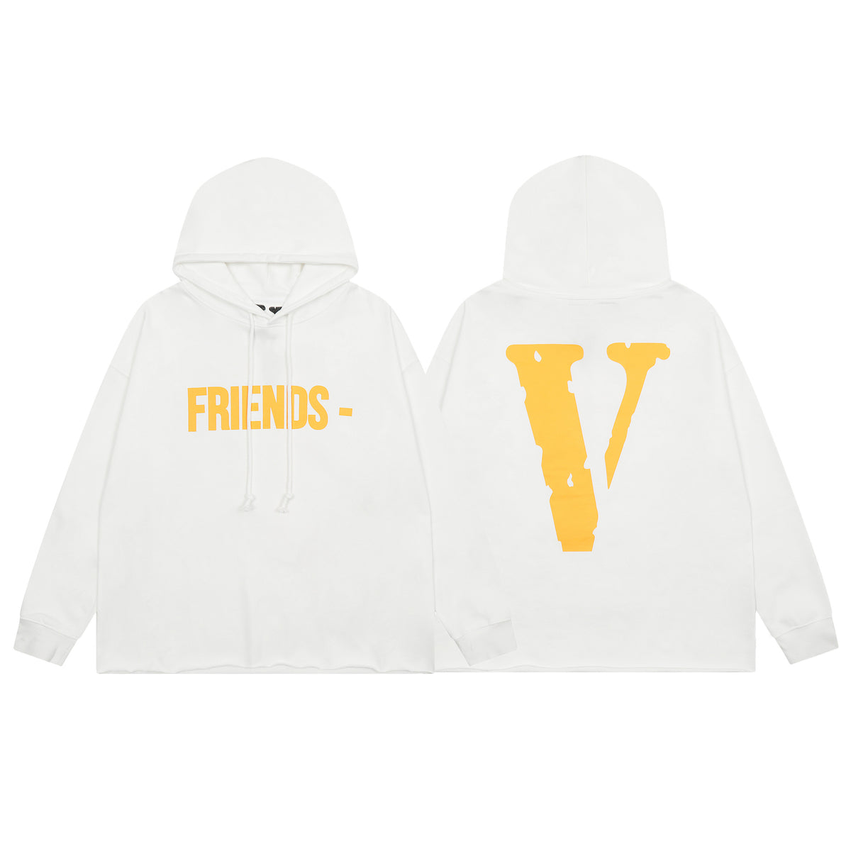 Vlone Friends Big V Logo American Style Unisex Hoodie