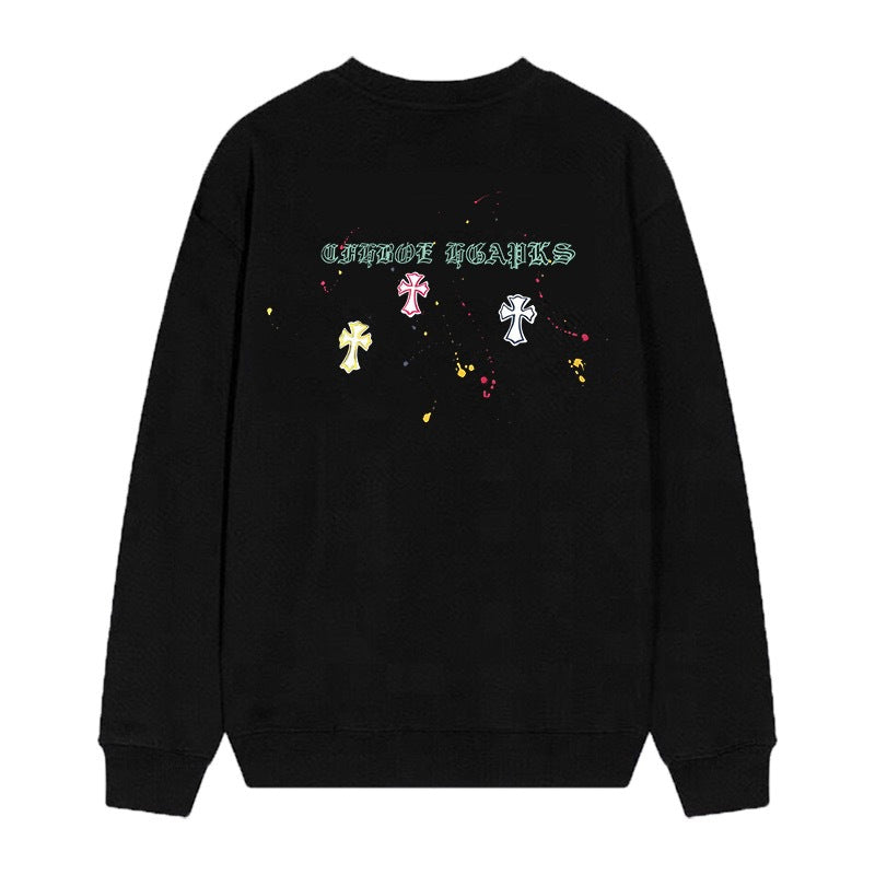 Chrome Hearts Cross Horseshoe Crewneck Sweatshirt Vintage Street Top